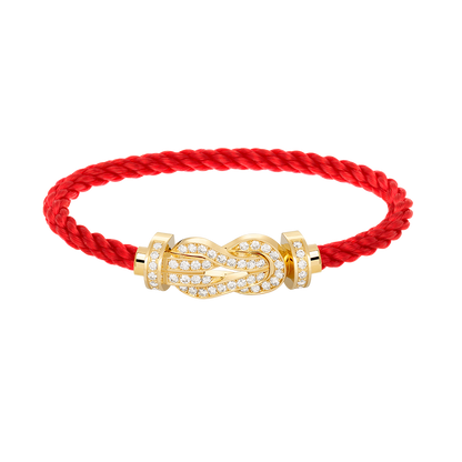 [Basjewels]CHANCE LARGE 8 FIGURE BUCKLE FULLDIAMOND BRACELET GOLD