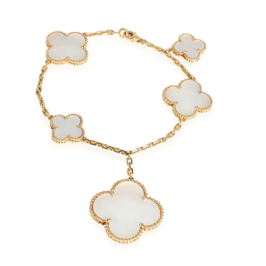 [basloveJW]MAGIC CLOVER MOP GOLD BRACELET 5 MOTIFS