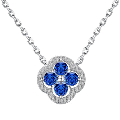 [BASLOVE]Exquisite Necklace With Four-Leaf Clover Flower Design