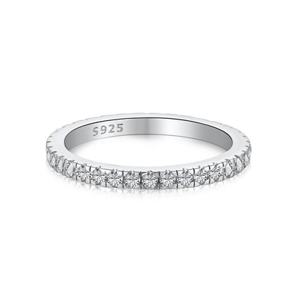 [BASLOVE]Delicate Sparkling Round Cut Daily Ring