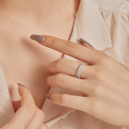 [BASLOVE]Delicate Colorful Round Cut Daily Ring