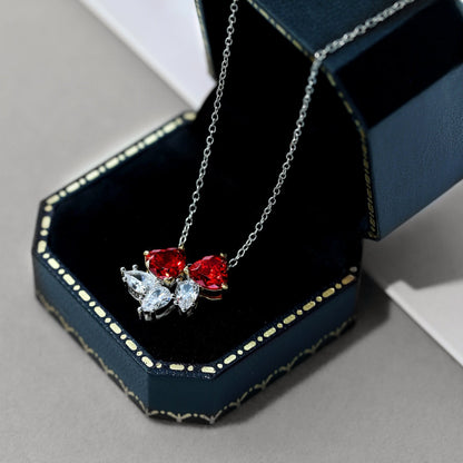 [BASLOVE]Dainty Red Heart Necklace