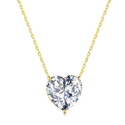 [BASLOVE]6.0 carat Radiant Heart Shape Necklace