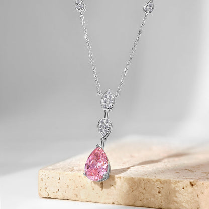 [BASLOVE]Dazzling Pear Cut Necklace