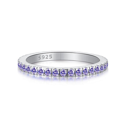 [BASLOVE]Delicate Sparkling Round Cut Daily Ring