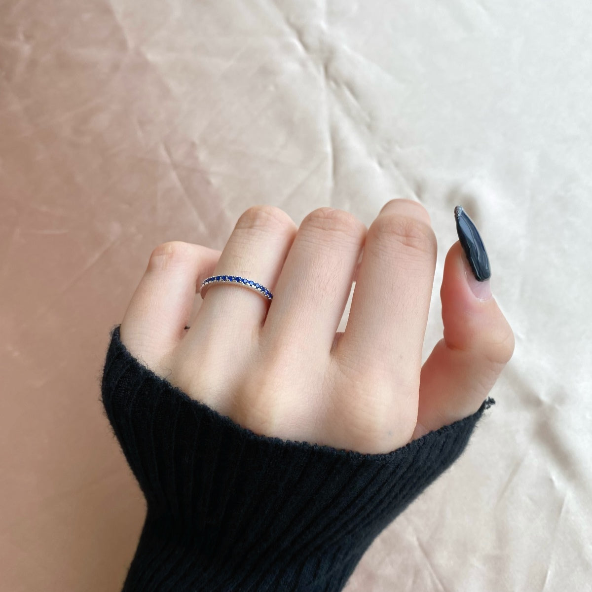 [BASLOVE]Delicate Sparkling Round Cut Daily Ring