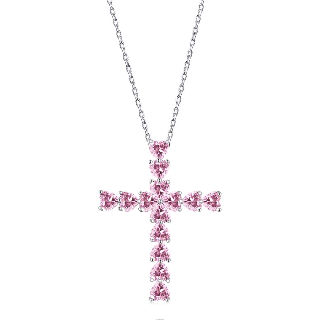 [BASLOVE]Radiant Cross Shape Necklace