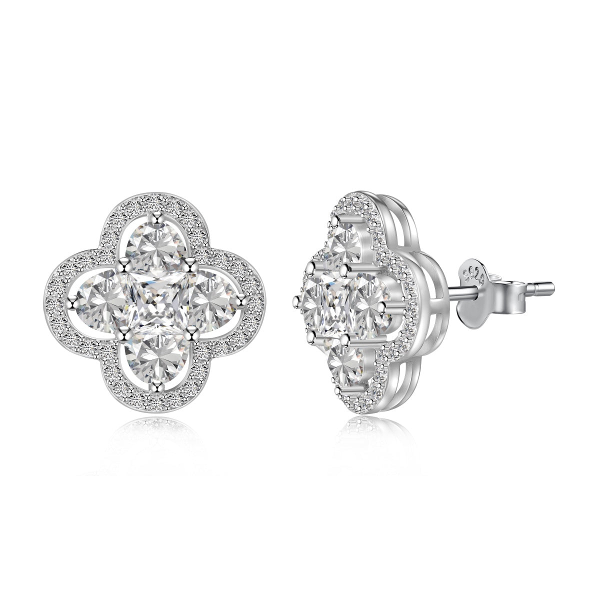 [BASLOVE]Lucky Four-Leaf Clover Exquisite Earrings