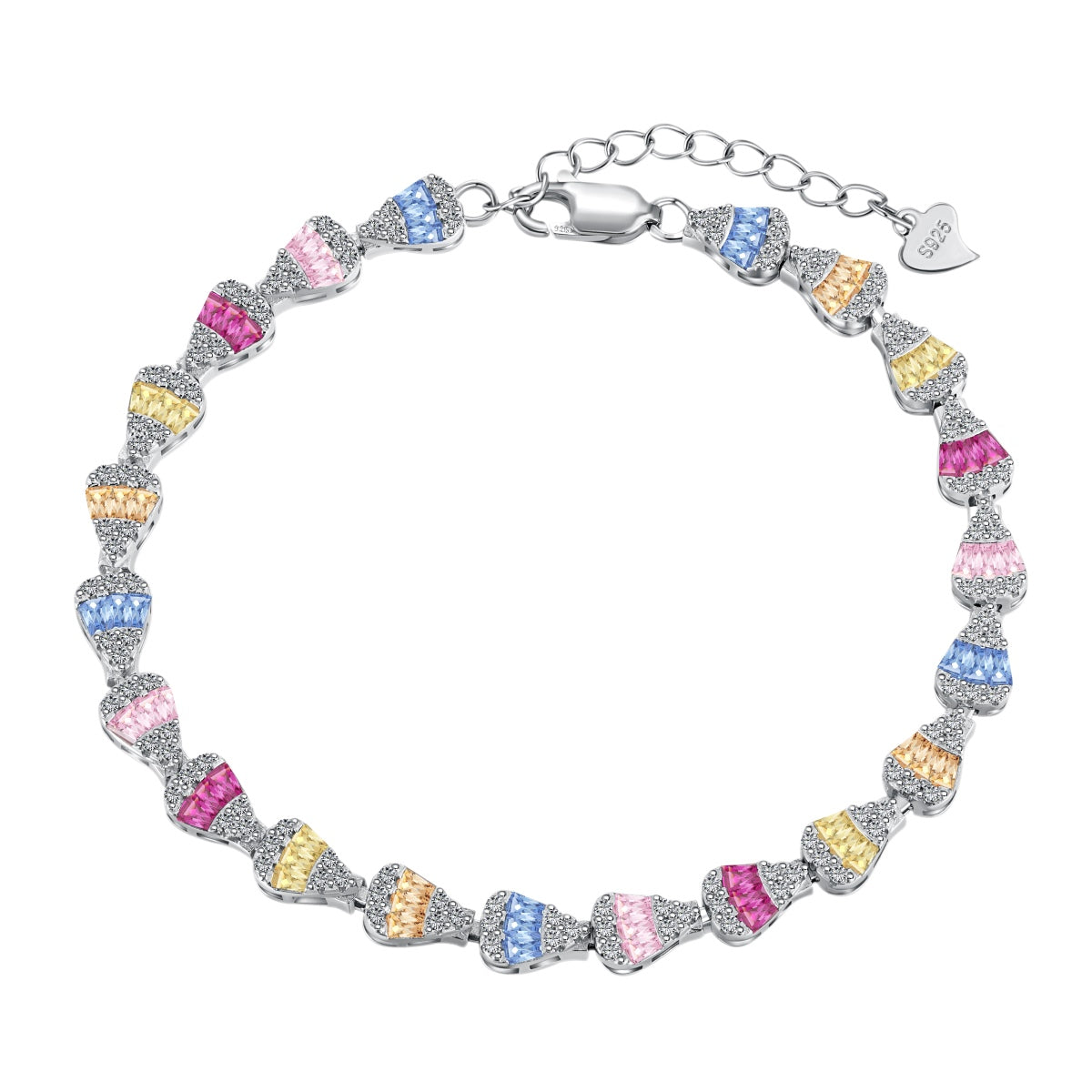 [BASLOVE]Radiant Water Drop Shape Daily Bracelet