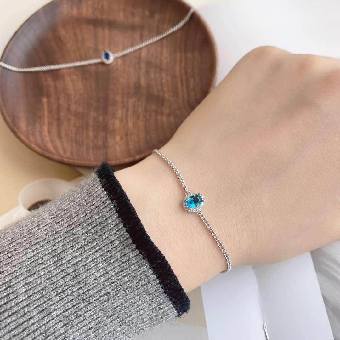 [BASLOVE]Exquisite Oval Shape Bracelet