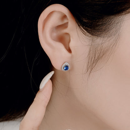 [BASLOVE]Luxurious Water Drop Shape Earrings