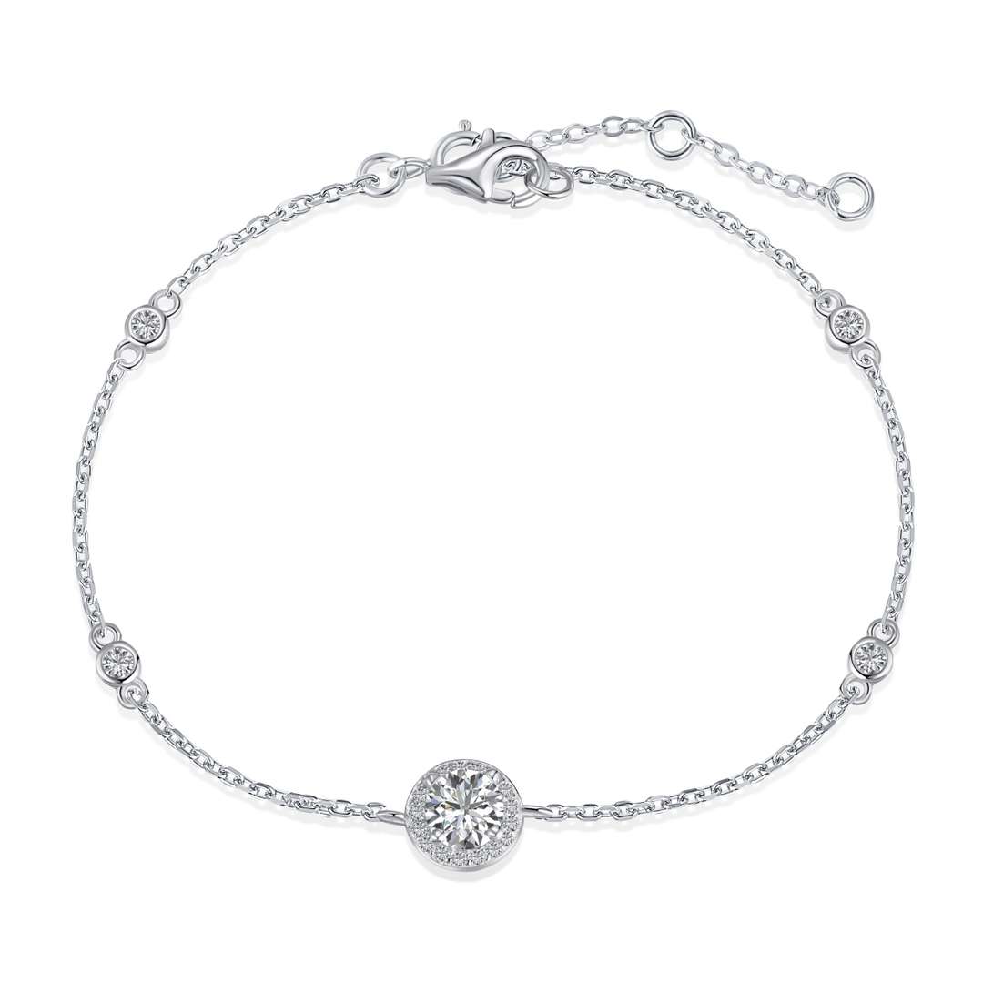 [BASLOVE]Dazzling Round Cut Shape Bracelet