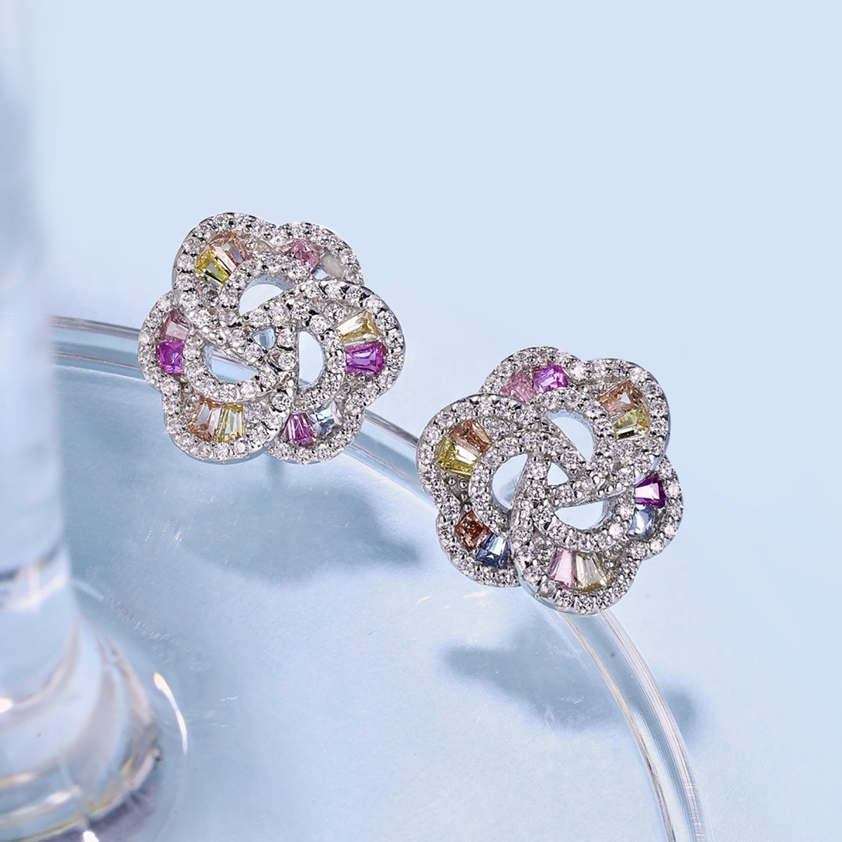 [BASLOVE]Exquisite Flower Shape Daily Earrings