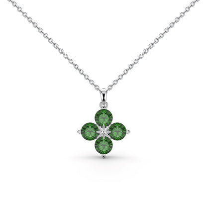 [BASLOVE]Four-Leaf Clover And Eight-Pointed Star Necklace