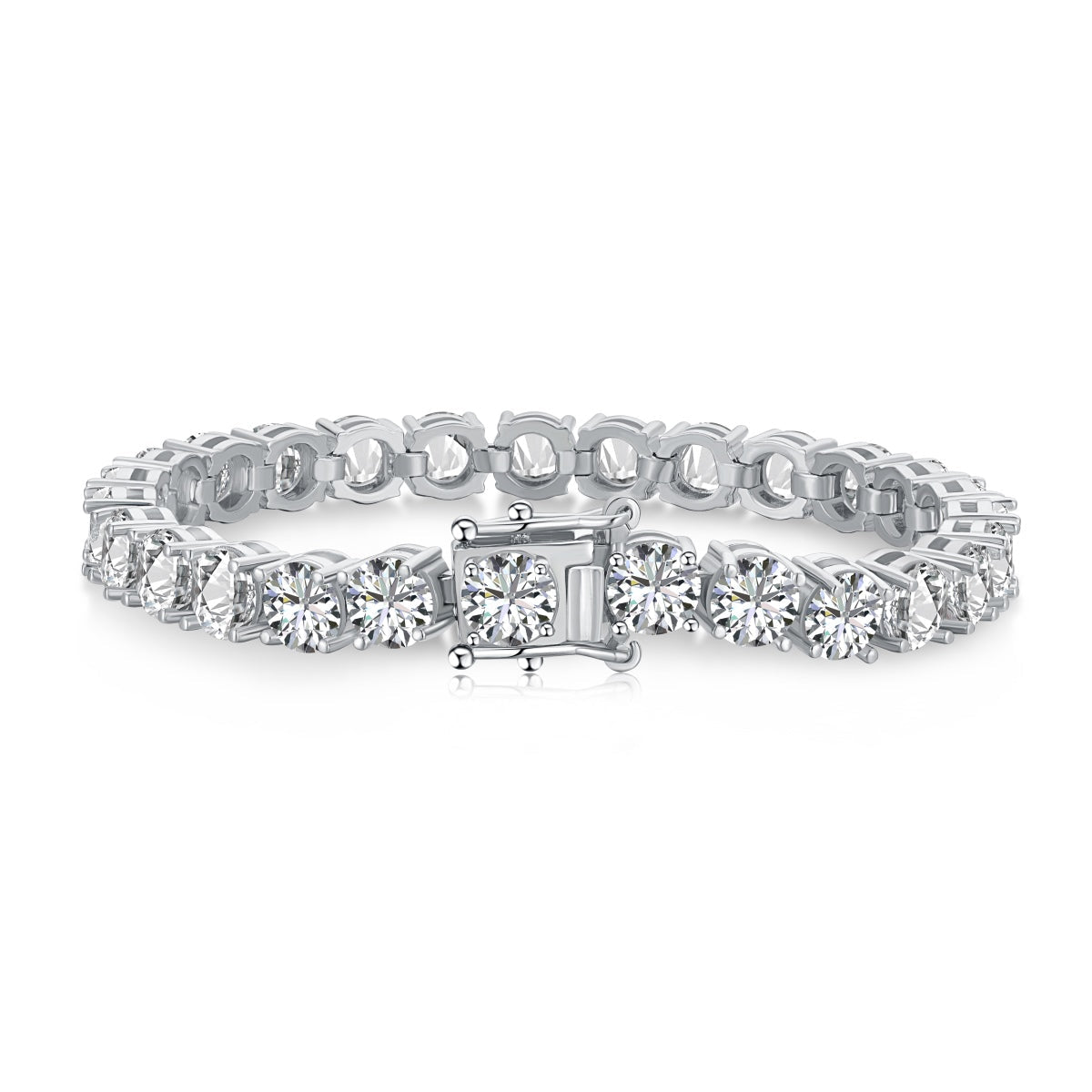 [BASLOVE]0.75 Carat Dazzling Round Cut Wedding Bracelet