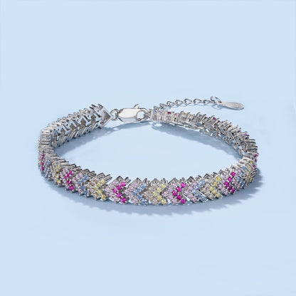 [BASLOVE]Ornate Sparkling Round Cut Party Bracelet