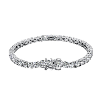 [BASLOVE]Luxurious Ornate Round Cut Tennis Bracelet