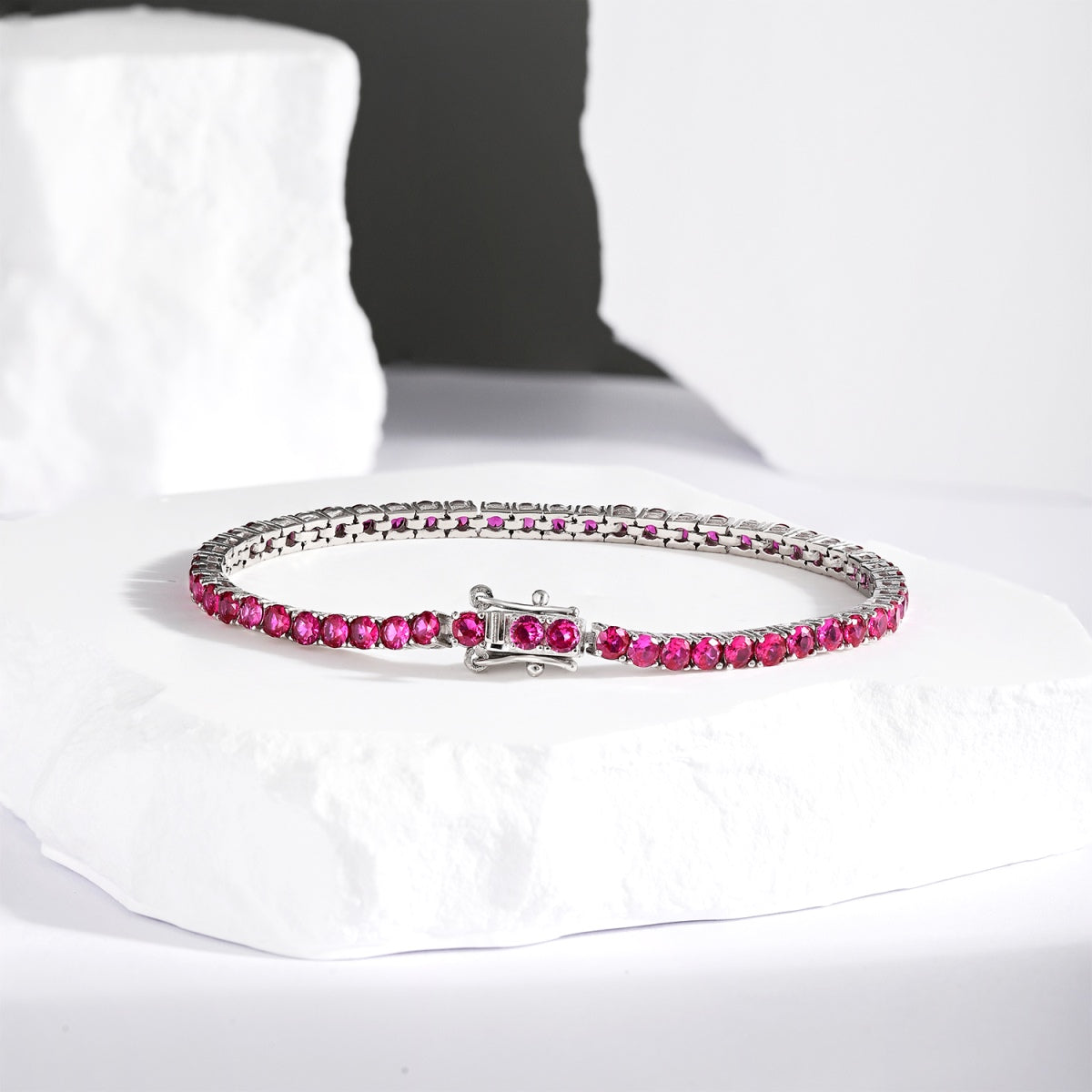 [BASLOVE]Radiant Colorful Round Cut Party Bracelet