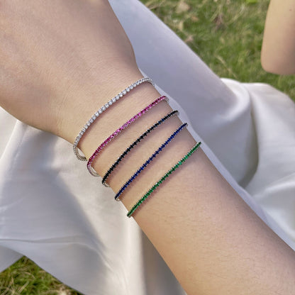 [BASLOVE]Radiant Colorful Round Cut Party Bracelet