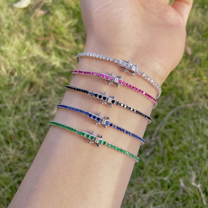 [BASLOVE]Radiant Colorful Round Cut Party Bracelet