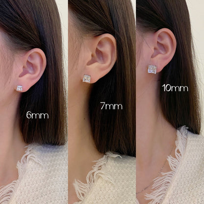 [BASLOVE]Delicate Square Shape Earrings