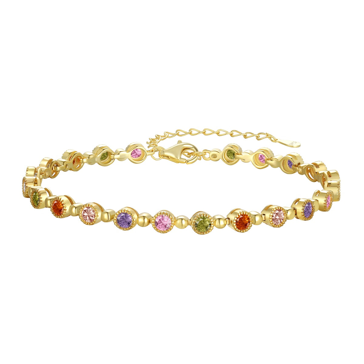 [BASLOVE]Sparkling Exquisite Round Cut Party Bracelet