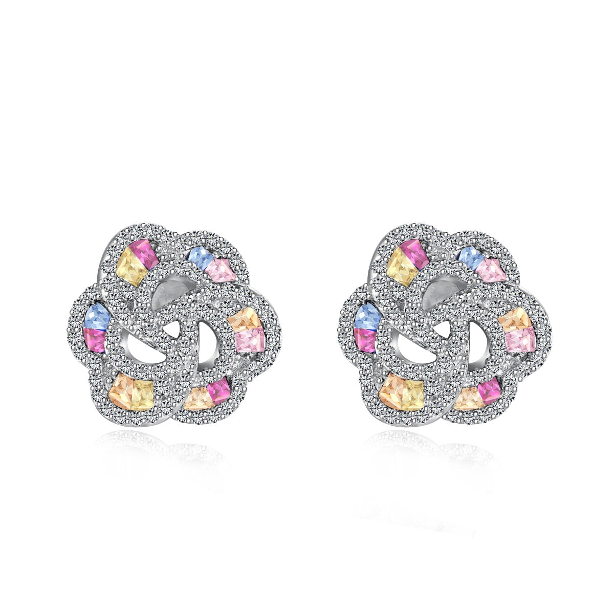 [BASLOVE]Exquisite Flower Shape Daily Earrings