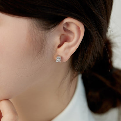 [BASLOVE]Radiant Luxurious Princess Cut Daily Earrings