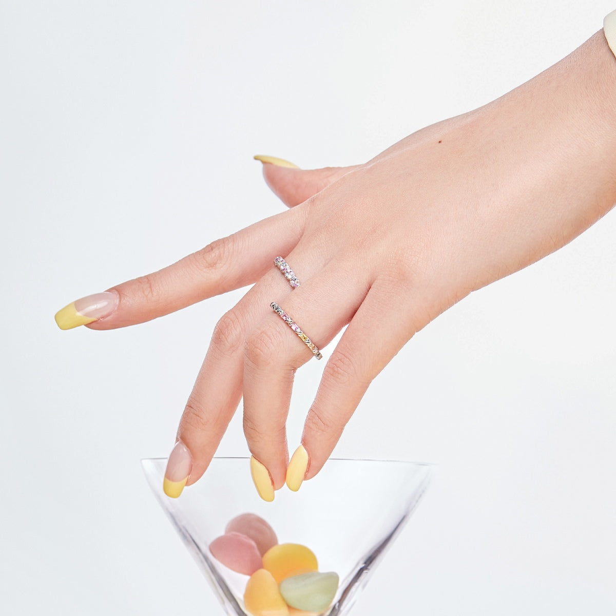 [BASLOVE]Dainty Ebullient Round Cut Daily Ring