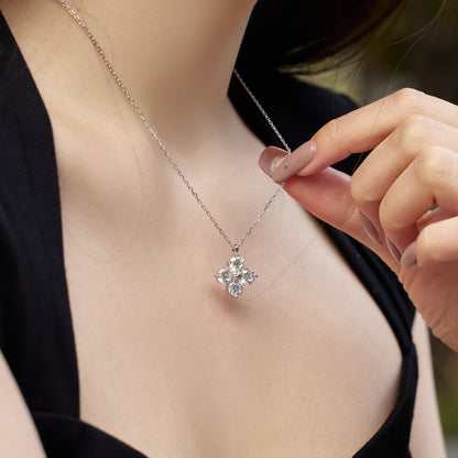 [BASLOVE]Four-Leaf Clover And Eight-Pointed Star Necklace