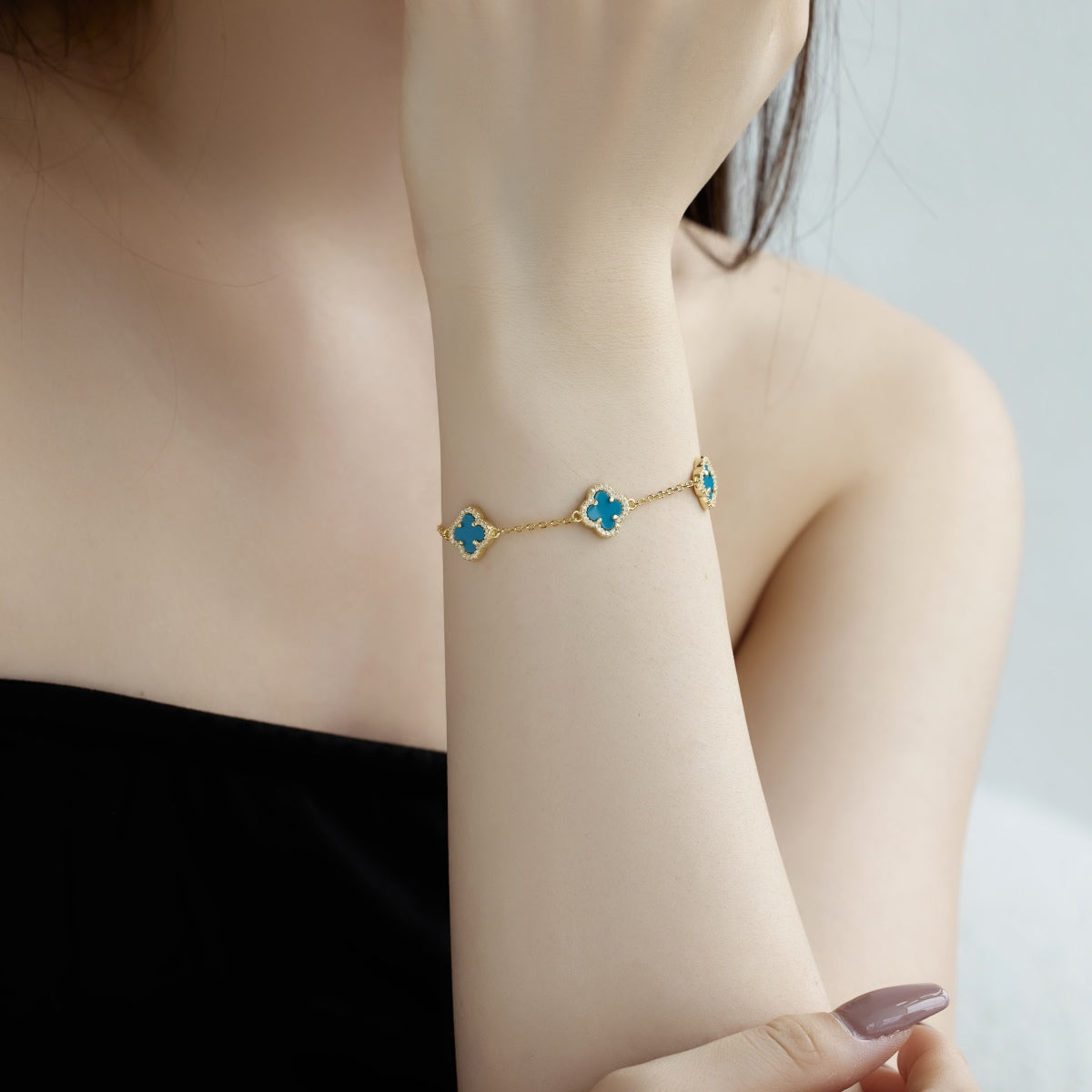 [BASLOVE]Four-Leaf Clover Exquisite Bracelet