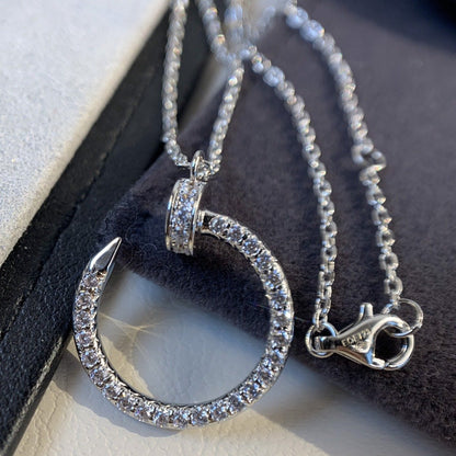 [basloveJW]JUSTE NECKLACE SILVER DIAMONDS