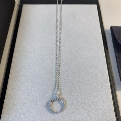 [basloveJW]JUSTE NECKLACE SILVER DIAMONDS