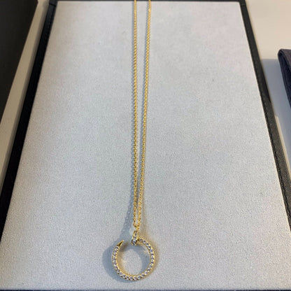 [basloveJW]JUSTE NECKLACE GOLD DIAMONDS