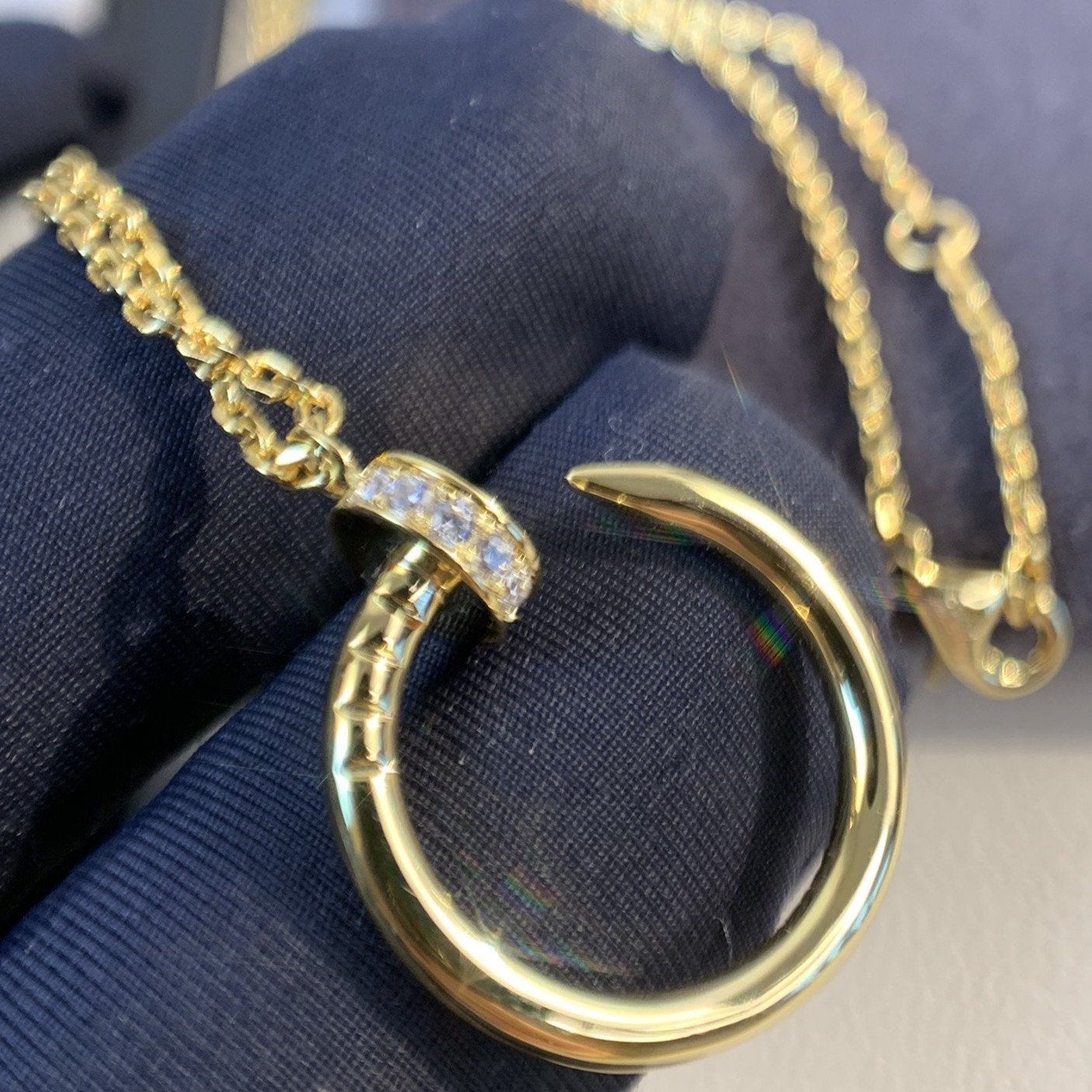 [basloveJW]JUSTE NECKLACE GOLD DIAMONDS