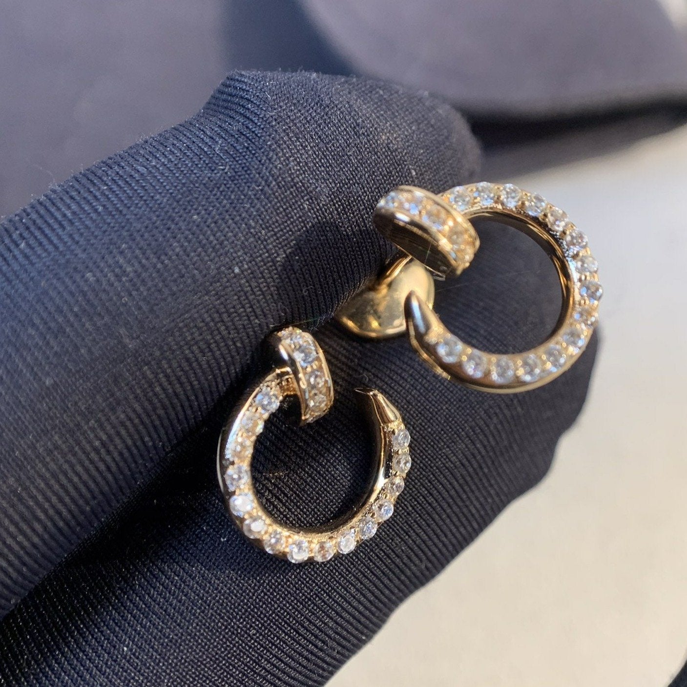 [basloveJW]JUSTE EARRINGS GOLD DIAMONDS