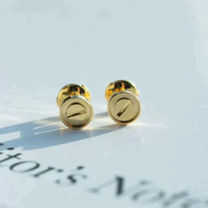 [basloveJW]LOVE EARRINGS GOLD 10MM