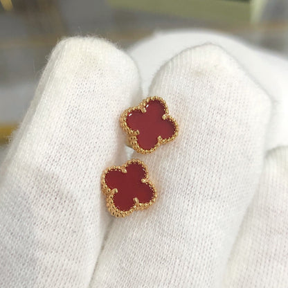 [basloveJW]CLOVER MINI GOLD EARRINGS