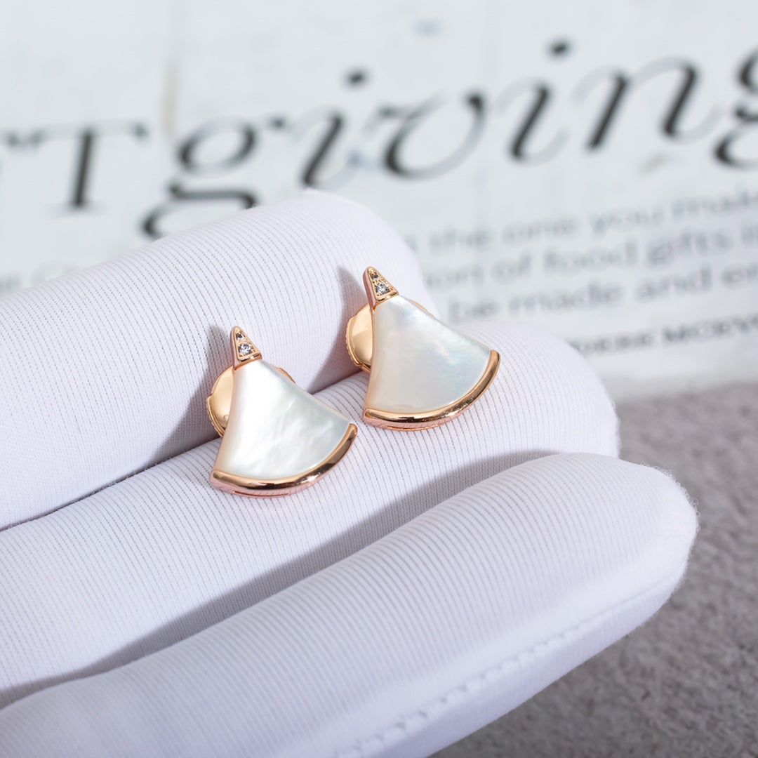 [Basjewels]DIVAS DREAM EARRINGS PINK GOLD