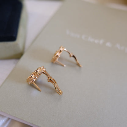 [basloveJW]LUCKY PINK GOLD WHITE MOP EARRINGS