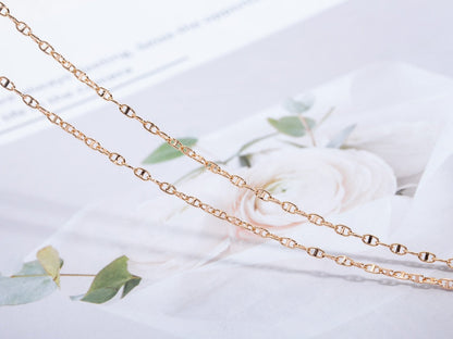 [Basjewels]ECHAPPEE NECKLACE PINK GOLD