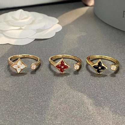 [Basjewels]STAR 1 DIAMOND OPEN RING