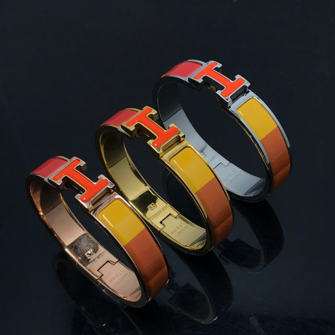 [Basjewels]HM BRACELET ORANGE RAINBOW CERAMIC