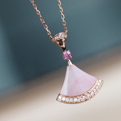 [Basjewels]DREAM NECKLACE PINK MOP DIAMOND