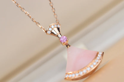 [Basjewels]DREAM NECKLACE PINK MOP DIAMOND