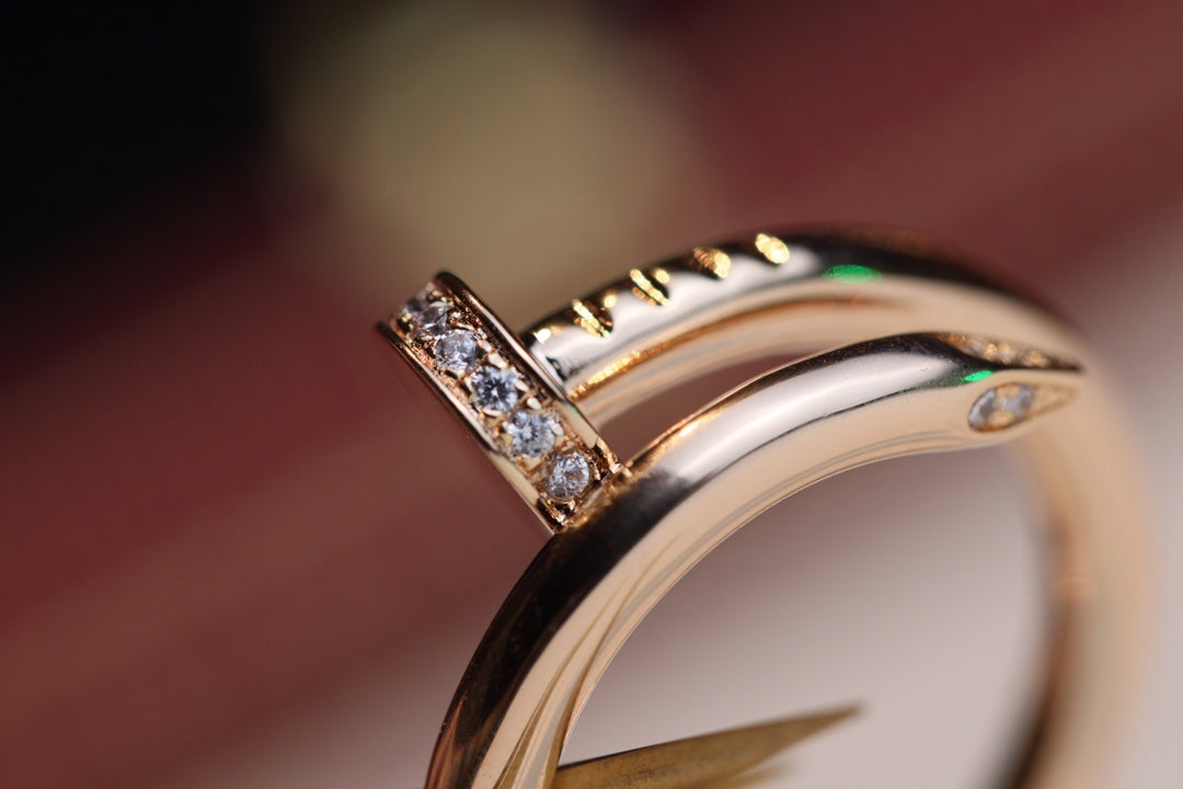 [basloveJW]JUSTE RING 2.65MM PINK GOLD DIAMOND