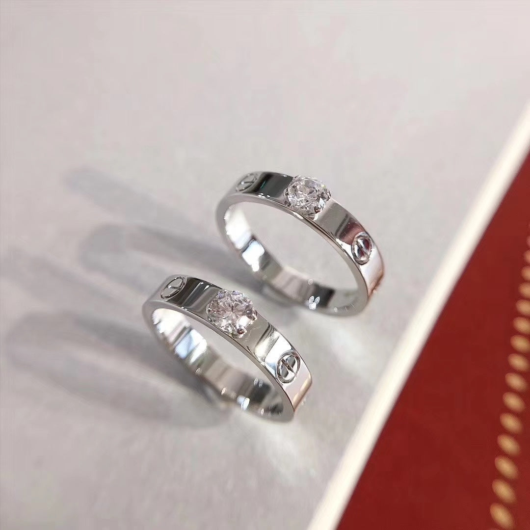 [basloveJW]LOVE RING 3.6MM 1 BIG DIAMOND