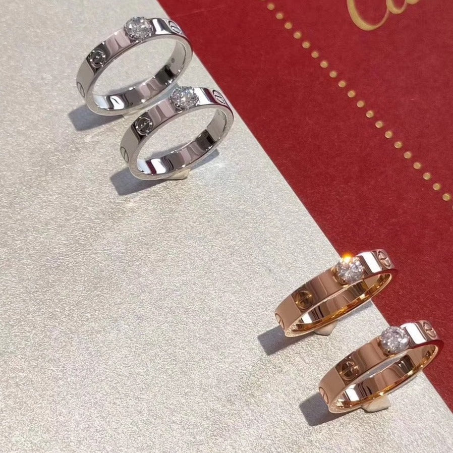 [basloveJW]LOVE RING 3.6MM 1 BIG DIAMOND