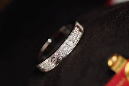 [basloveJW]LOVE RING 3.6MM DIAMOND PAVED