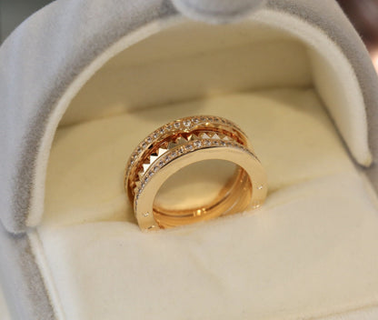 [Basjewels]ZERO 1 PINK GOLD DIAMOND RING